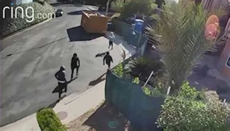 Video shows Encino Hills woman confront home burglars